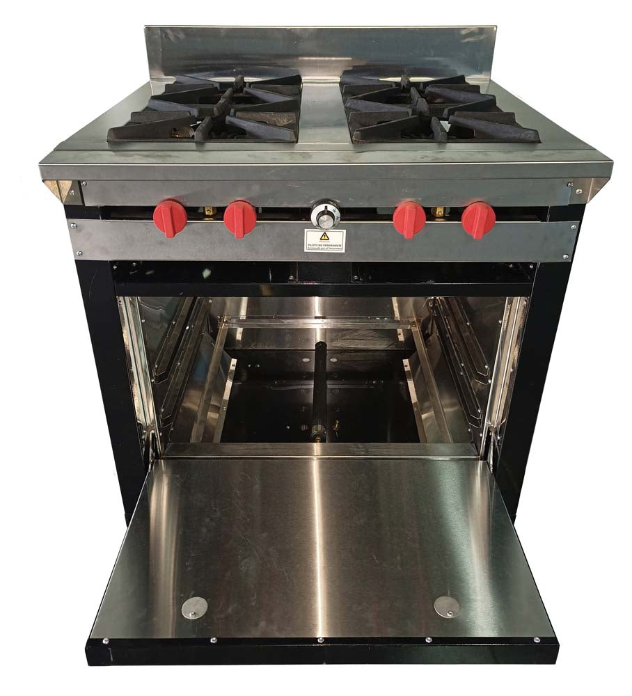 Cocina a gas 4 Hornillas Hondas y Horno
