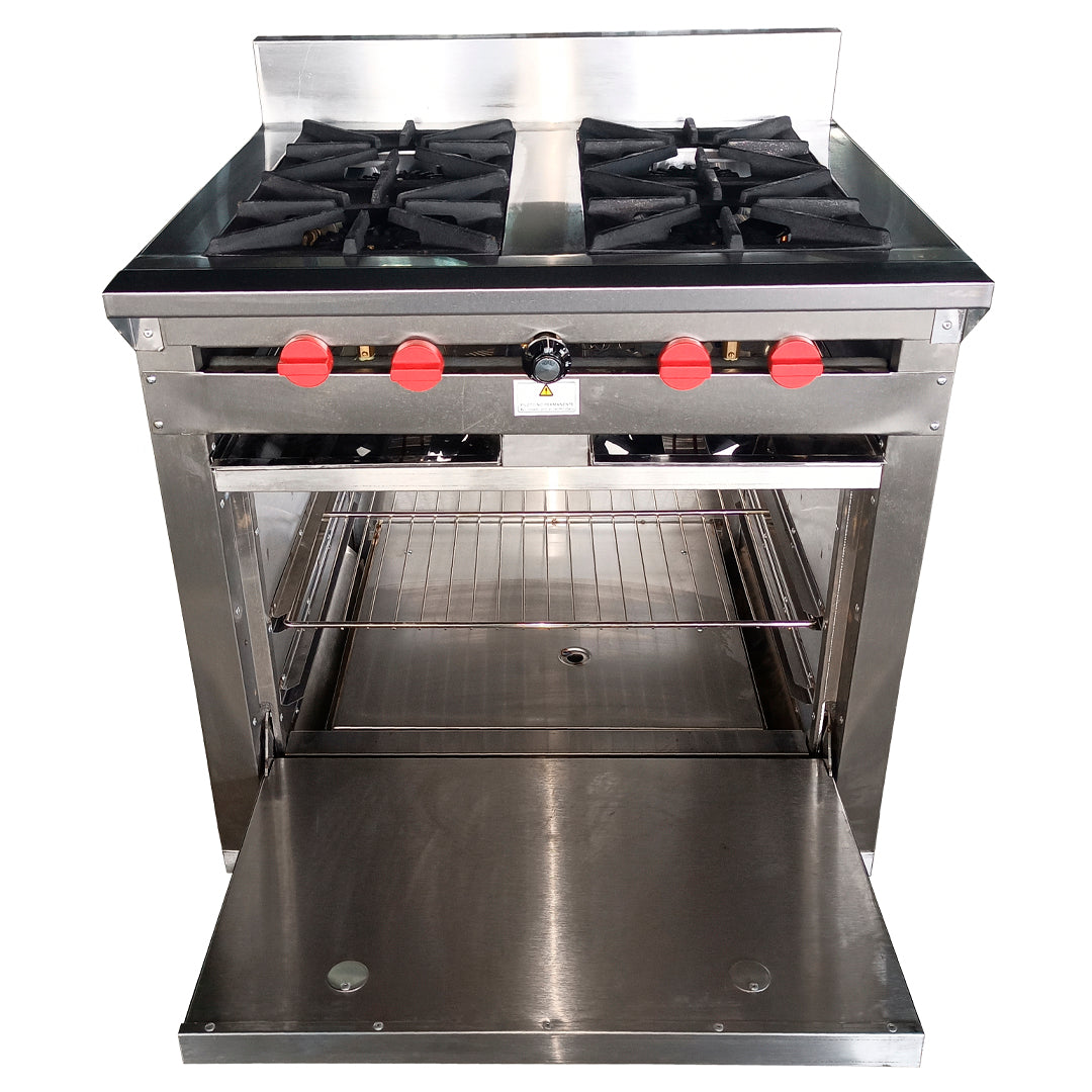 Cocina a gas 4 Hornillas Hondas y Horno