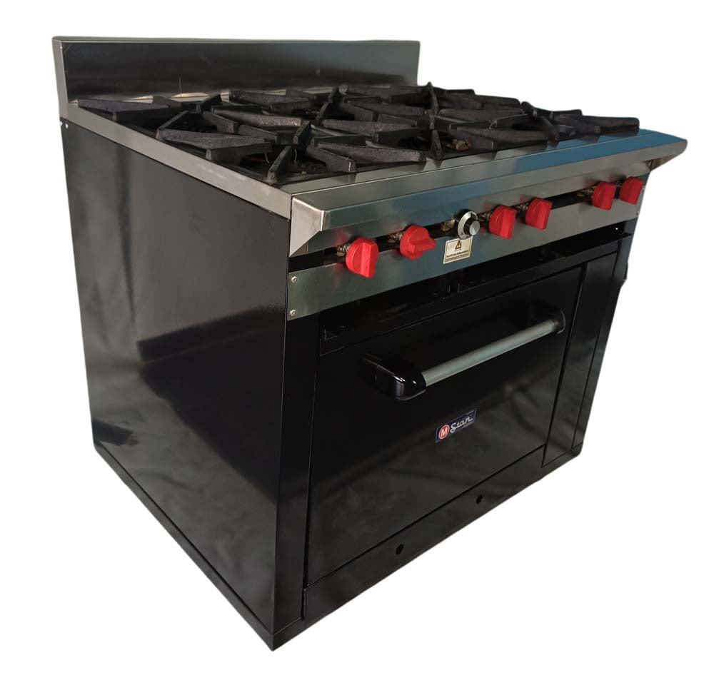 Cocina a gas 6 Hornillas Hondas y Horno