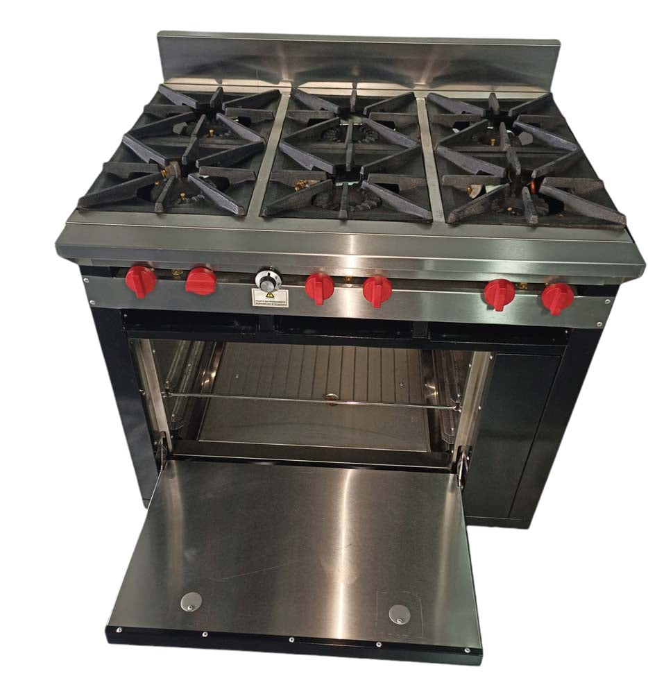 Cocina a gas 6 Hornillas Hondas y Horno