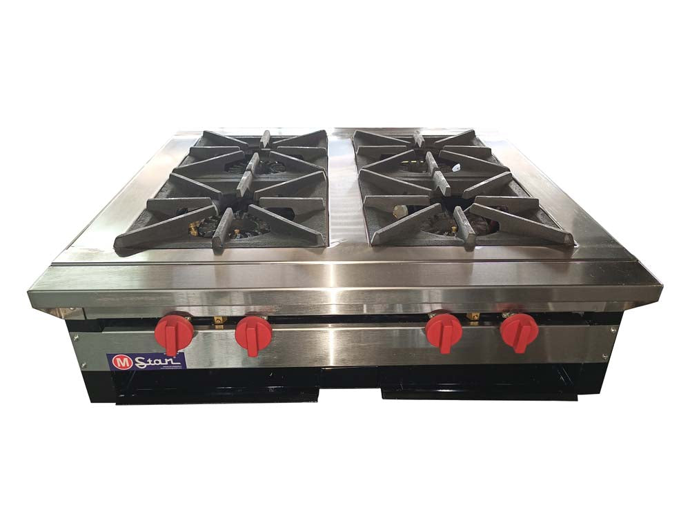 Cocina a gas 4 Hornillas Linea Tope