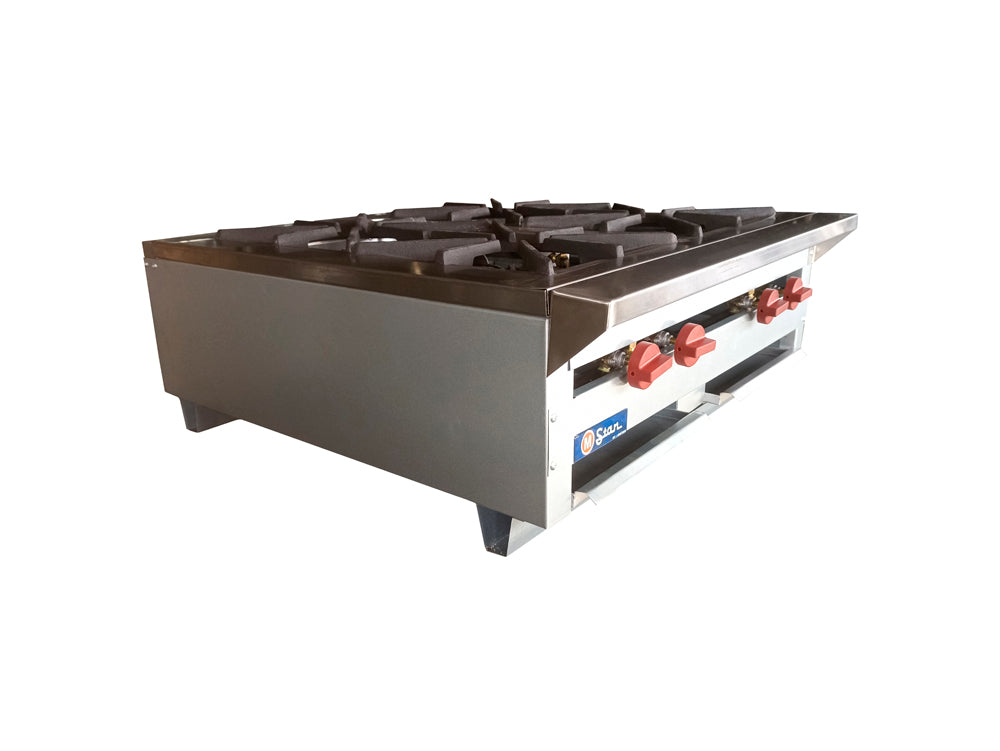 Cocina a gas 4 Hornillas Linea Tope