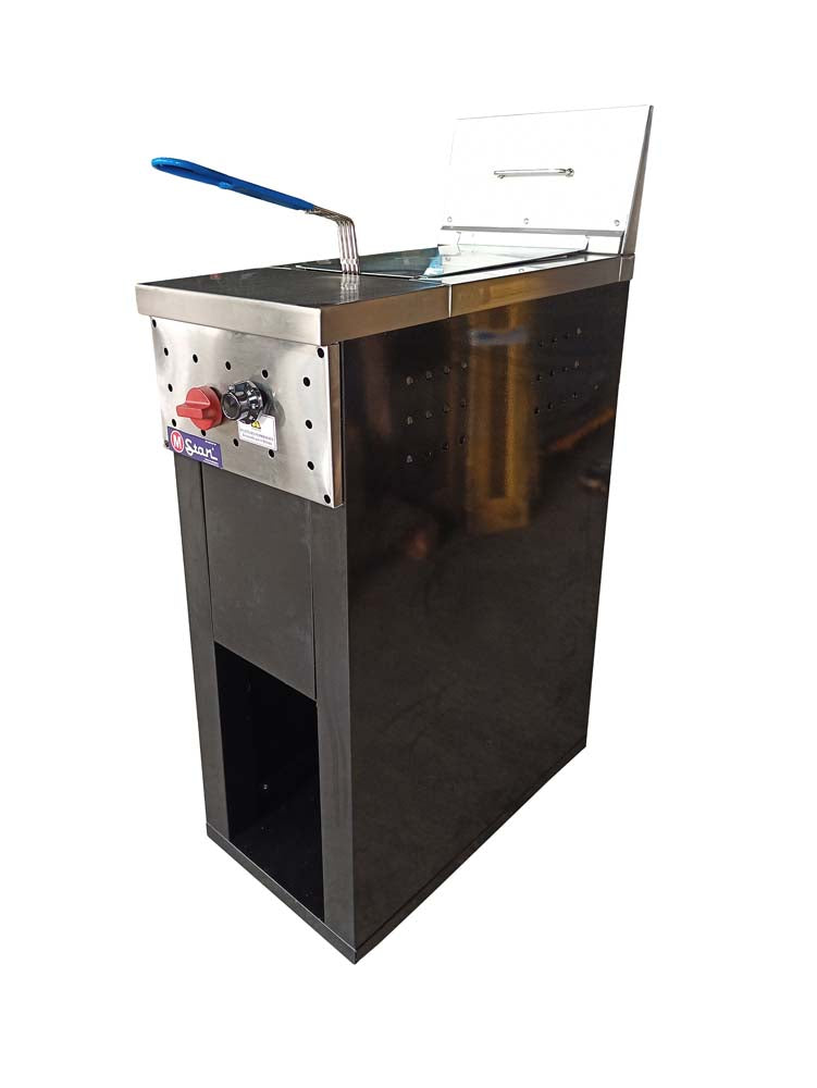 Freidora a gas de 1 cesta 17Lts. de Aceite mas 3Lts. de agua
