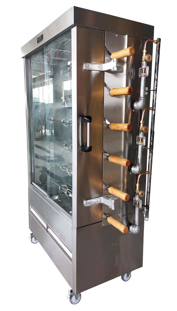 Asador de Pollos a Gas para 30 Pollos