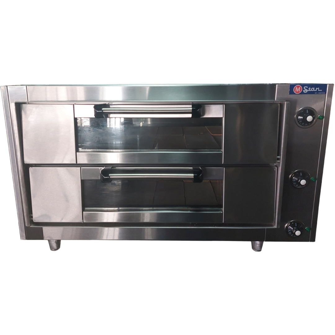 Horno eléctrico 2 Camara boca 14cm Piso Refractario