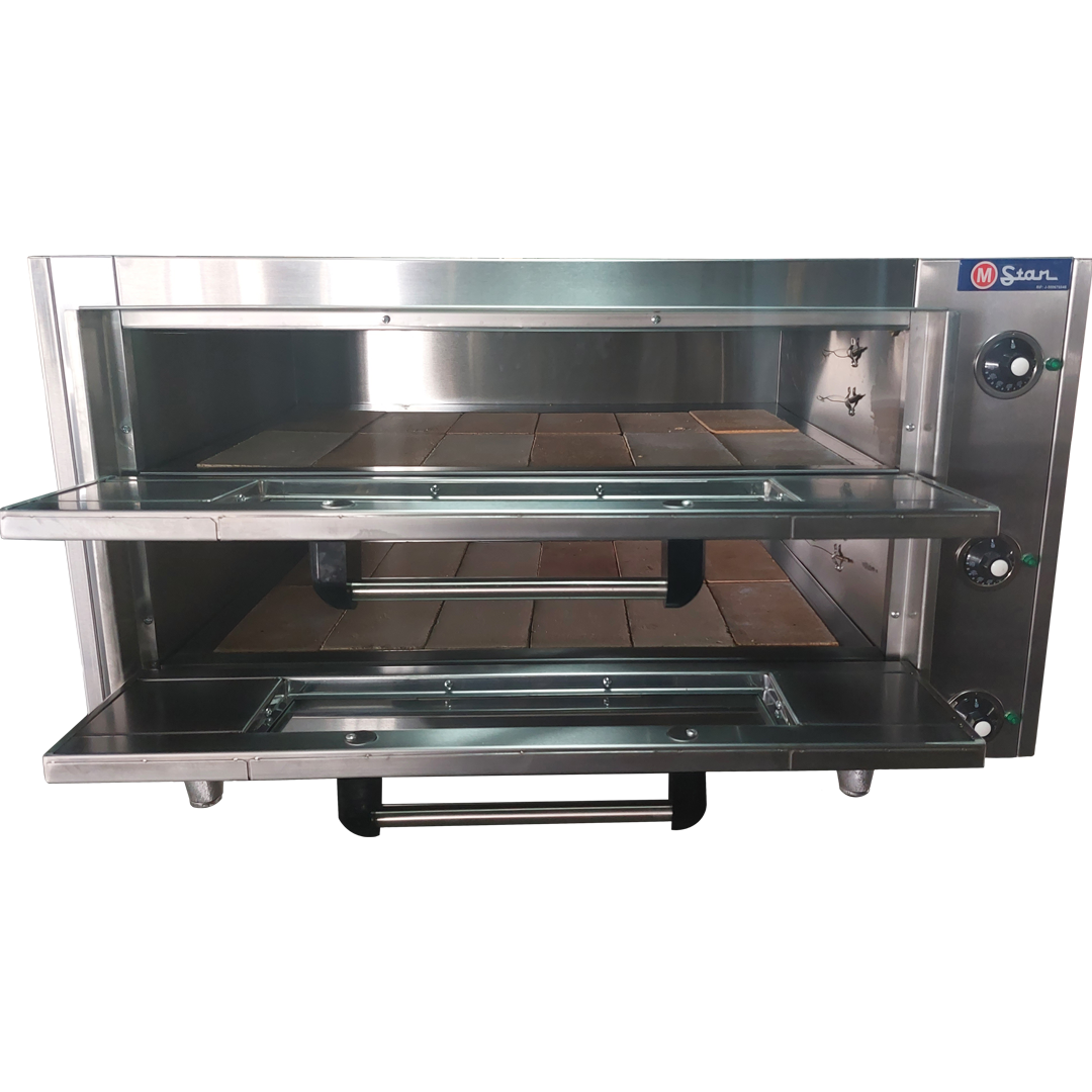 Horno eléctrico 2 Camara boca 14cm Piso Refractario