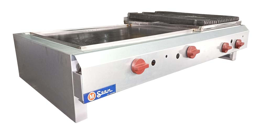 Plancha y parrillera de mostrador