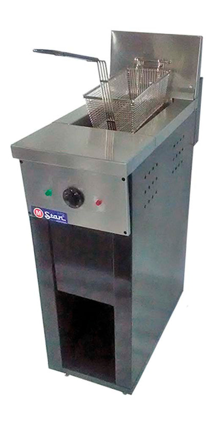 Freidora eléctrica de 1 cesta 17Lts. de Aceite mas 3Lts. de agua