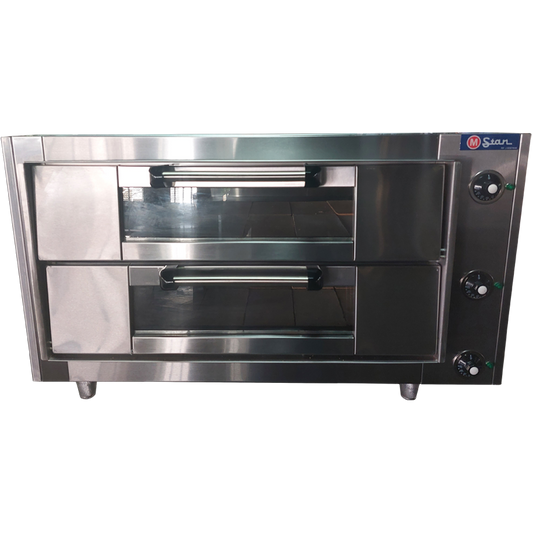 Horno eléctrico 2 Camara boca 14cm Piso Refractario